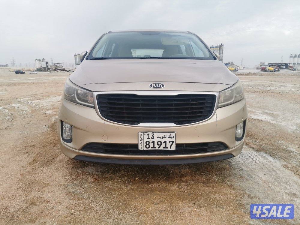 كيا كرنفال 2016 صبغ الوكاله شرط الفحص عداد 2508