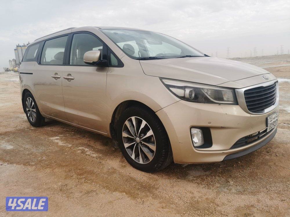 كيا كرنفال 2016 صبغ الوكاله شرط الفحص عداد 2509