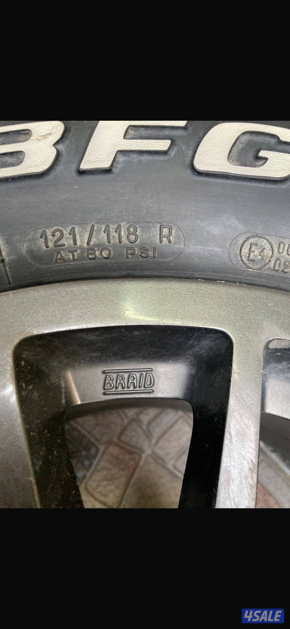 للبيع رنقات برايد حجم ١٧ مع توايرهم حجري شرط اصلي  والصامل يبشر بالخير2