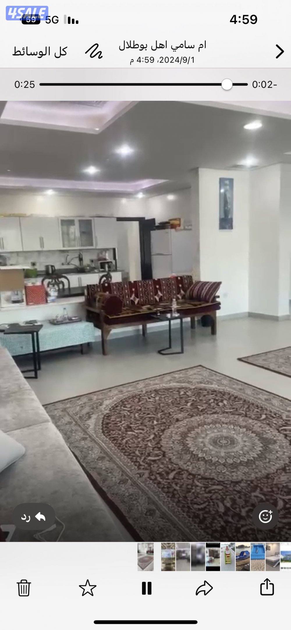 شاليه للايجار في الخيران على البحر مباشرة0