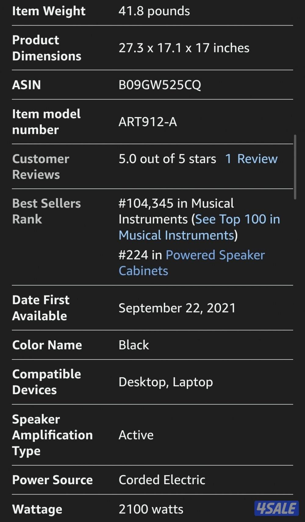 RCF ART-912 Professional Active Bluetooth Speakers6