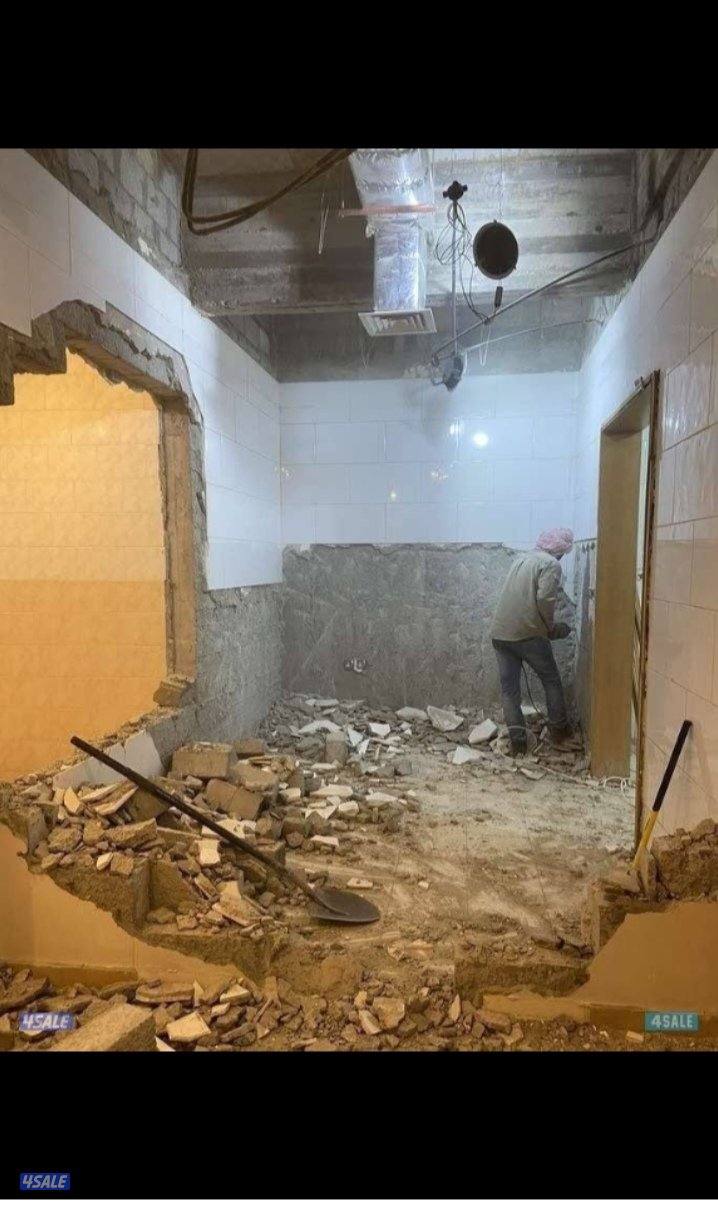 تكسير وتنضيف وشيل انقاض وقص خرصانه1