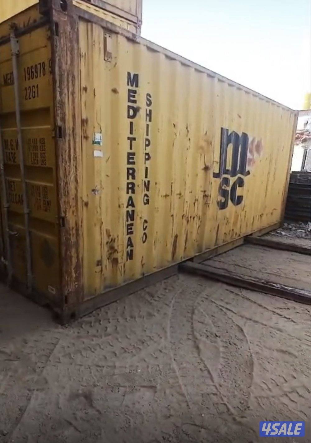 البيع كونتينر مستعمل  (٦ قدم ) نظيف جدا0