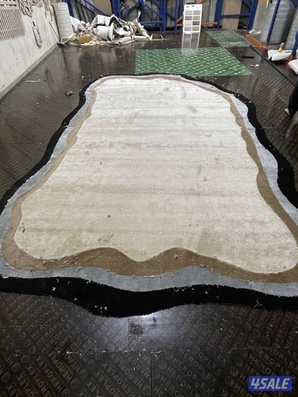 تركيب سجاد تركي حسب الطلب ساده ومعا نقشات حفر يدوي5