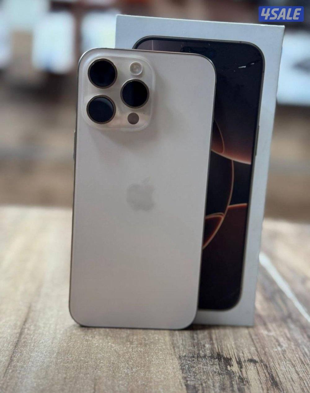 ايفون 16 بروماكس بحالة الجديد ولا خدش كفالة ابل 6 شهور0