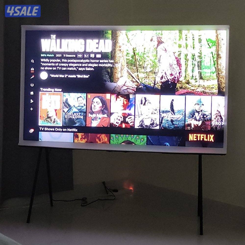 Samsung Serif TV 65 inch with Samsung soundbar and sub0