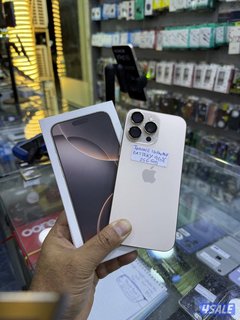 iPhone 16 pro max 256gb battery 96%0