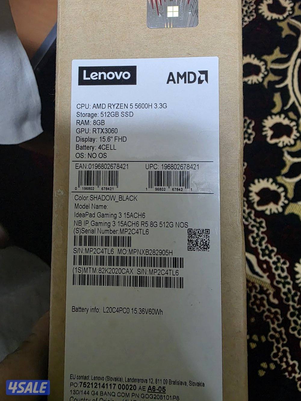 لابتوب لينوفو للاستخدام الهندسي والجيمينج كرت الشاشه RTX30600