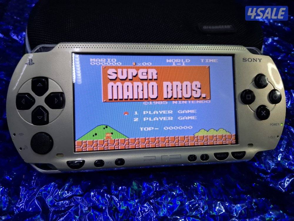 PSP SONY P1000 MODEL GOLD/ BLACK 8GB SD CARD WITH 54 GAMES4