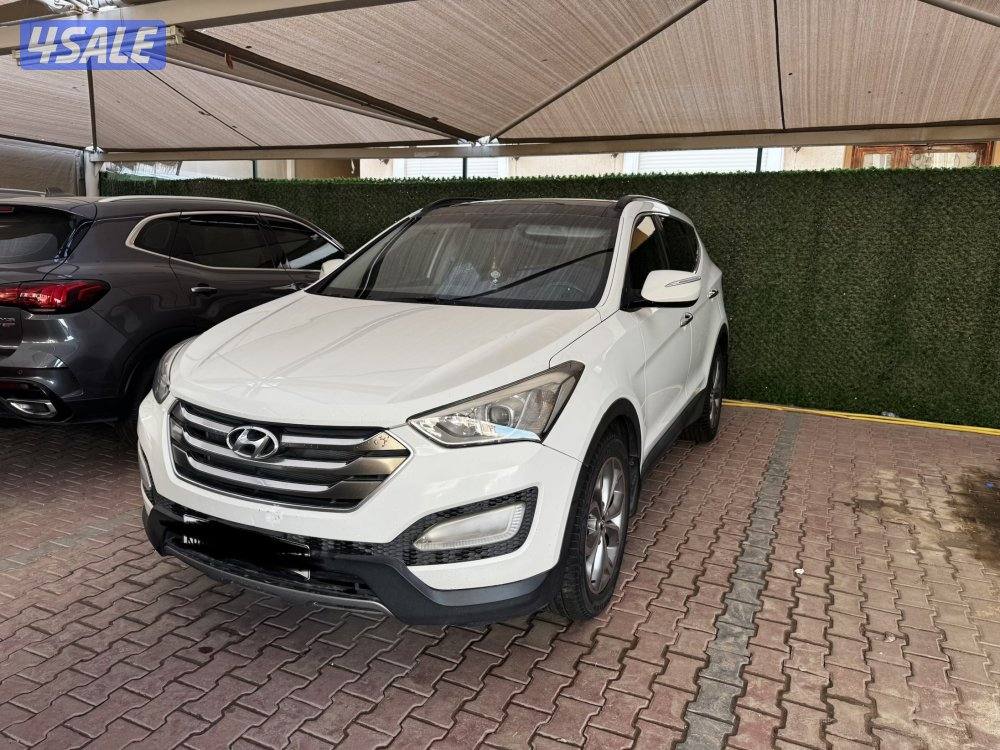 هيونداي سانتافي 2013 كامل المواصفات الدرجة الاولي اللون ابيض0