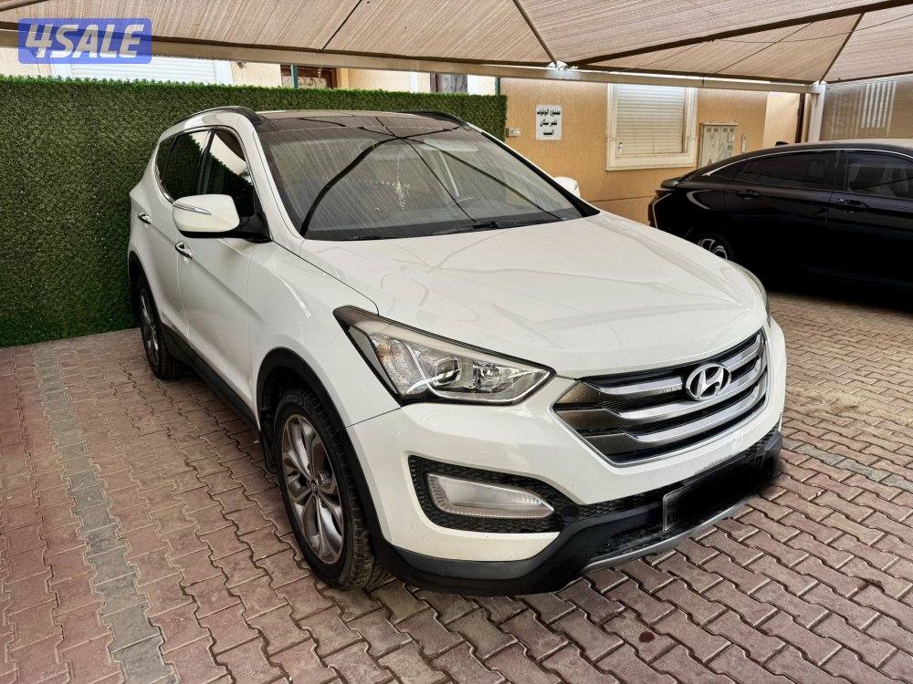 هيونداي سانتافي 2013 كامل المواصفات الدرجة الاولي اللون ابيض3