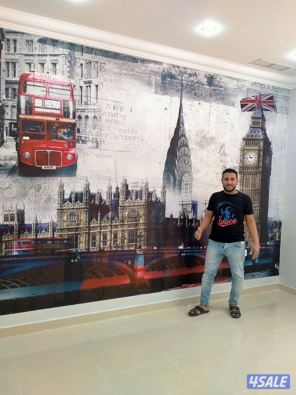 ديكورات ورق جدران بديل خشب بديل شيبورد تركيب باركيه صبغ اصباغ براويز👌12