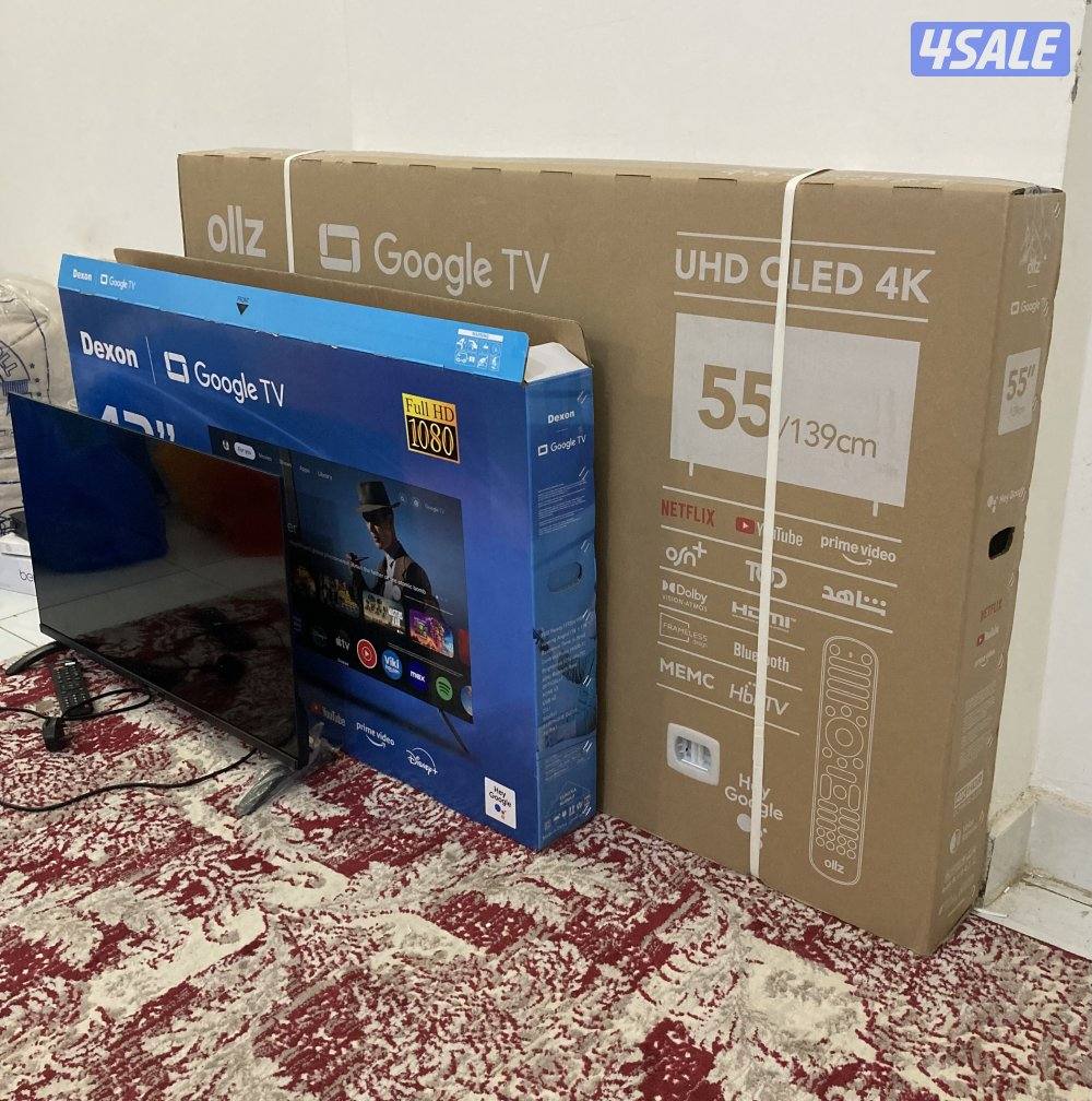 للبيع تلفزيونات سمارت QLED اعلي مواصفات 2025 توصيل 24 ساعة0