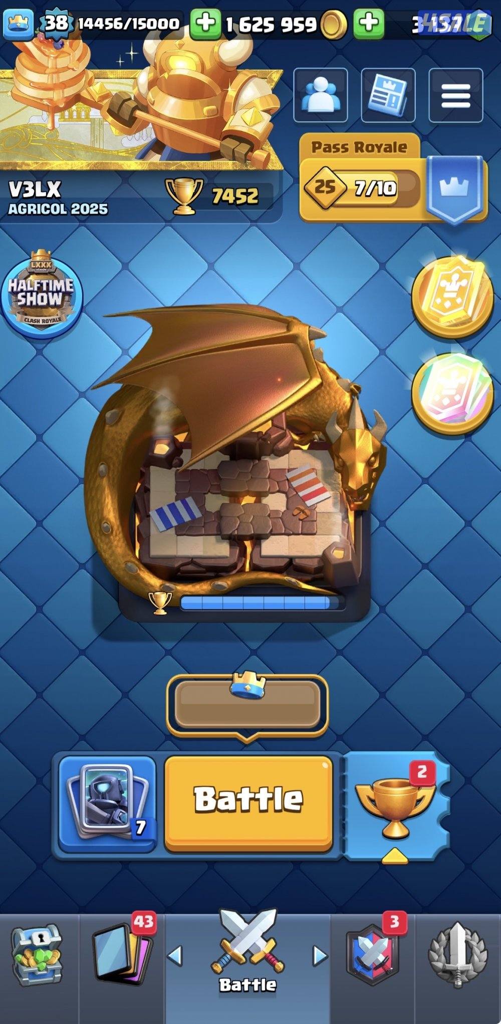 حساب لعبة كلاش رويال0