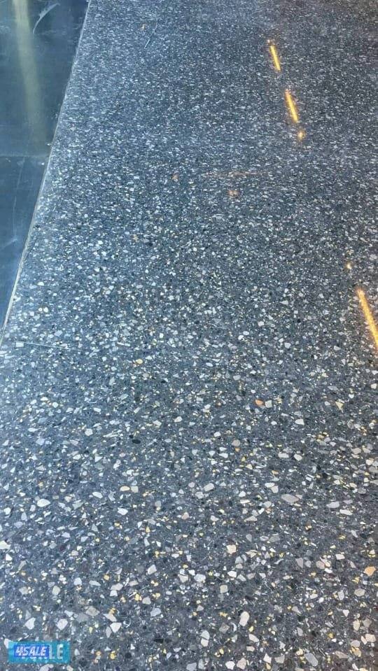 تركيب جميع انواع البلاط المتداخل ثيل صناعي صب موذاييك ارضيات جلي وتلمي5