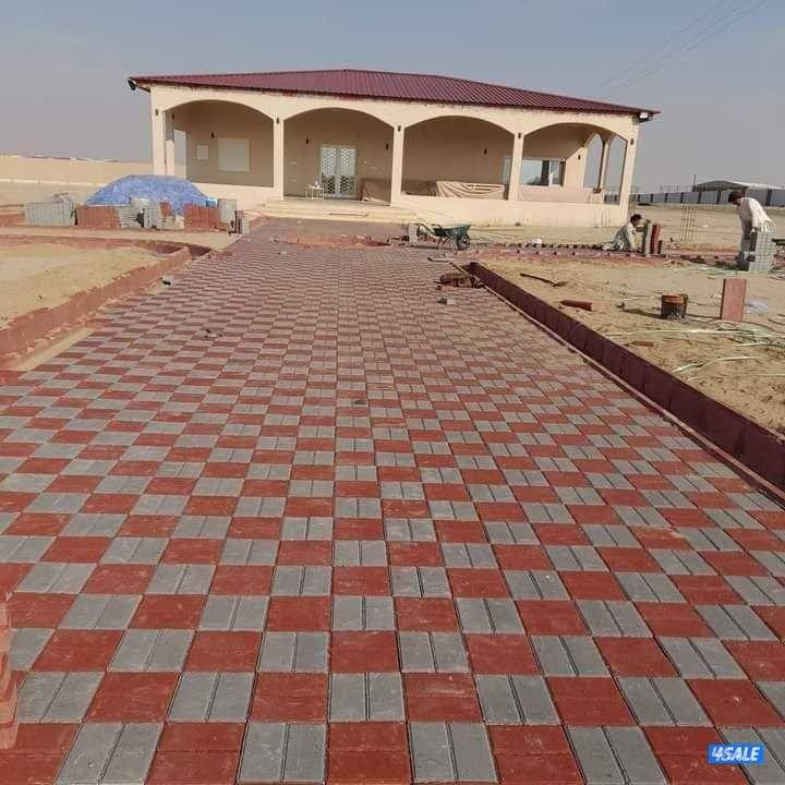 تركيب جميع انواع البلاط المتداخل ثيل صناعي صب موذاييك ارضيات جلي وتلمي8