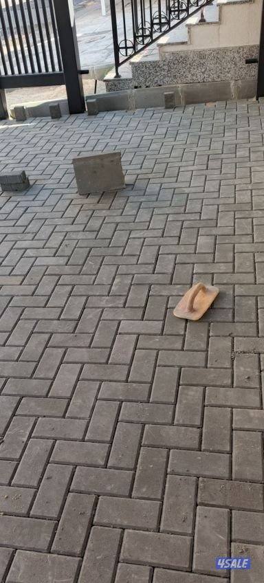 تركيب جميع انواع البلاط المتداخل ثيل صناعي صب موذاييك ارضيات جلي وتلمي12