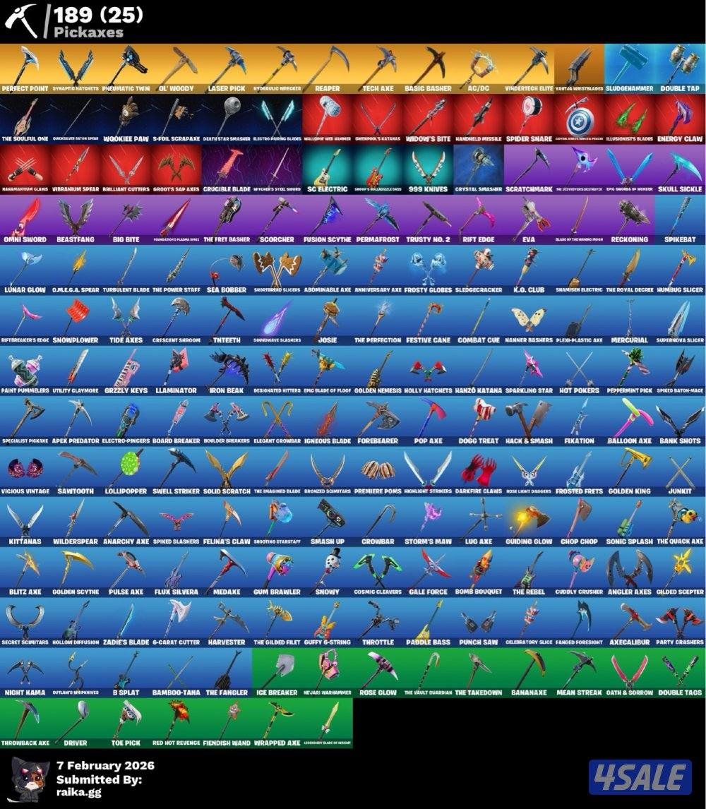 حساب فورت نايت شيطون 177سكن2