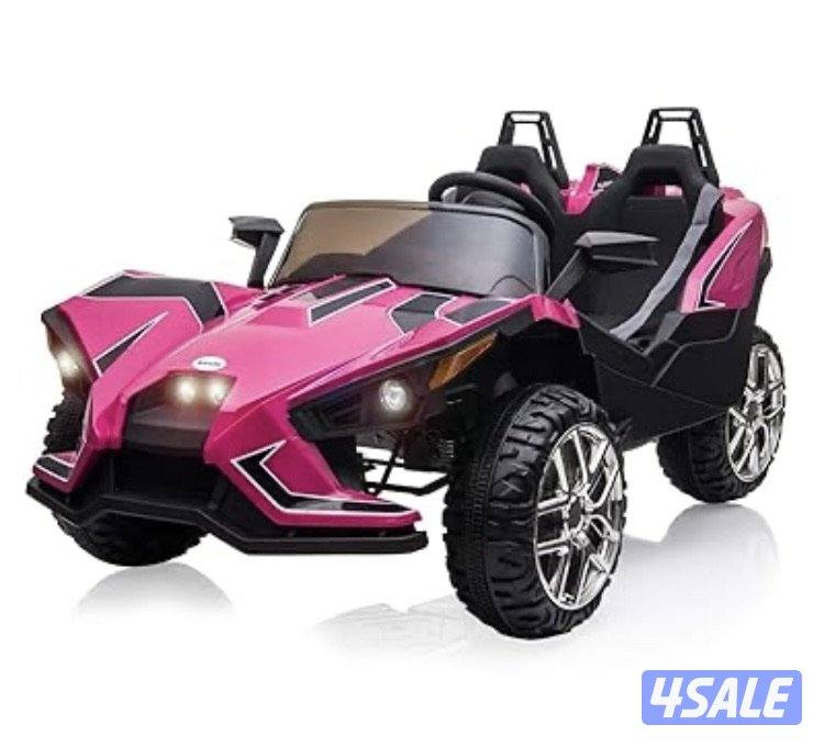 للبيع سيارة أطفال كهربائية متطوره شبه جديده نظيفه تتحمل وزن حتى٥٠ كيلو0