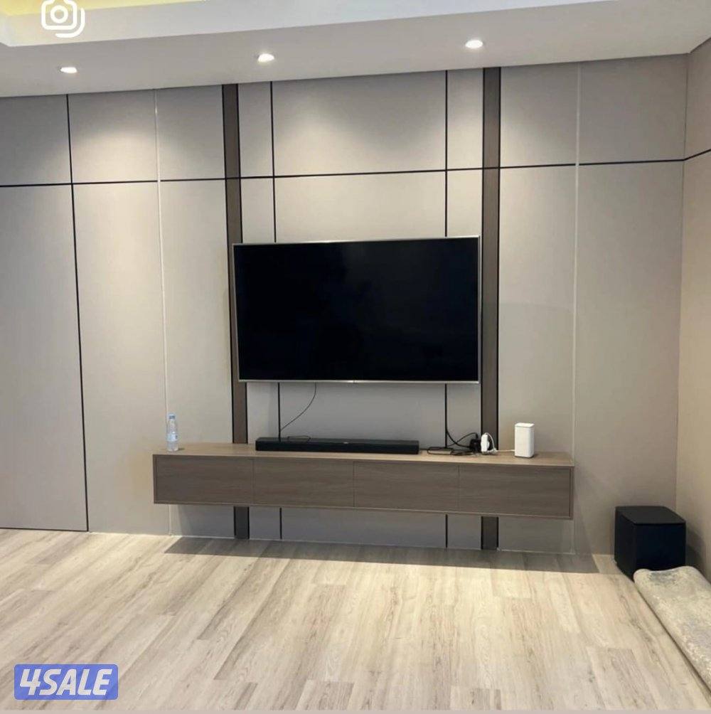 ديكورات خشب نجار شامل أبواب كبتات طوليت خلفية تلفزيون📺 بديل خشب شابرد13