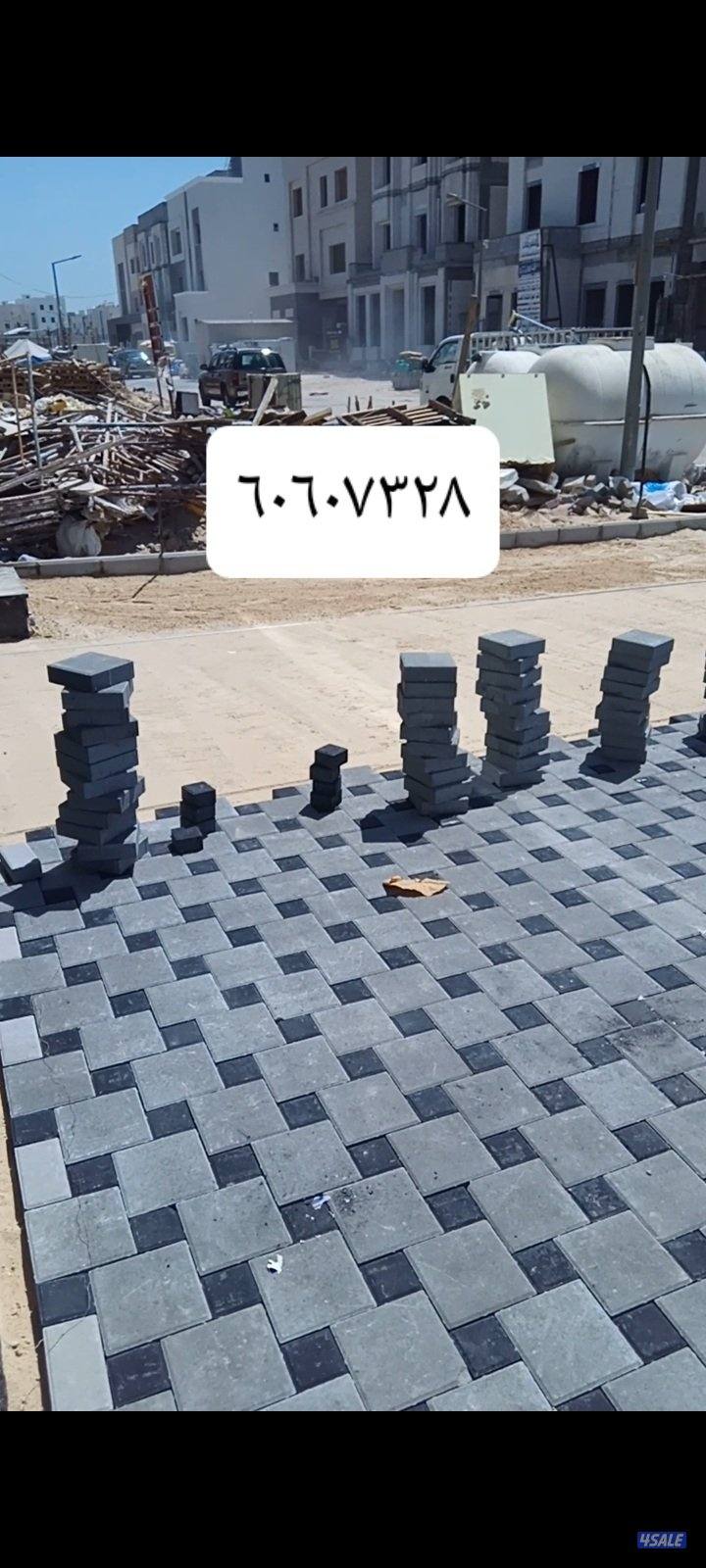 معلم  تركيب بلاط وتنسيق حدائق جميع الاماكن2