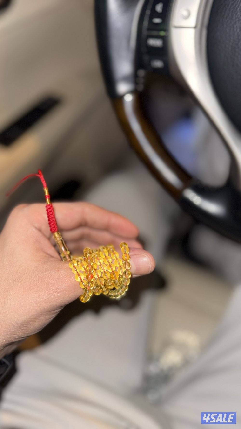 مسباحين كاست صندوقي ناعم 99 خرزه وكهرب شفاف ناعم  10 غرام5