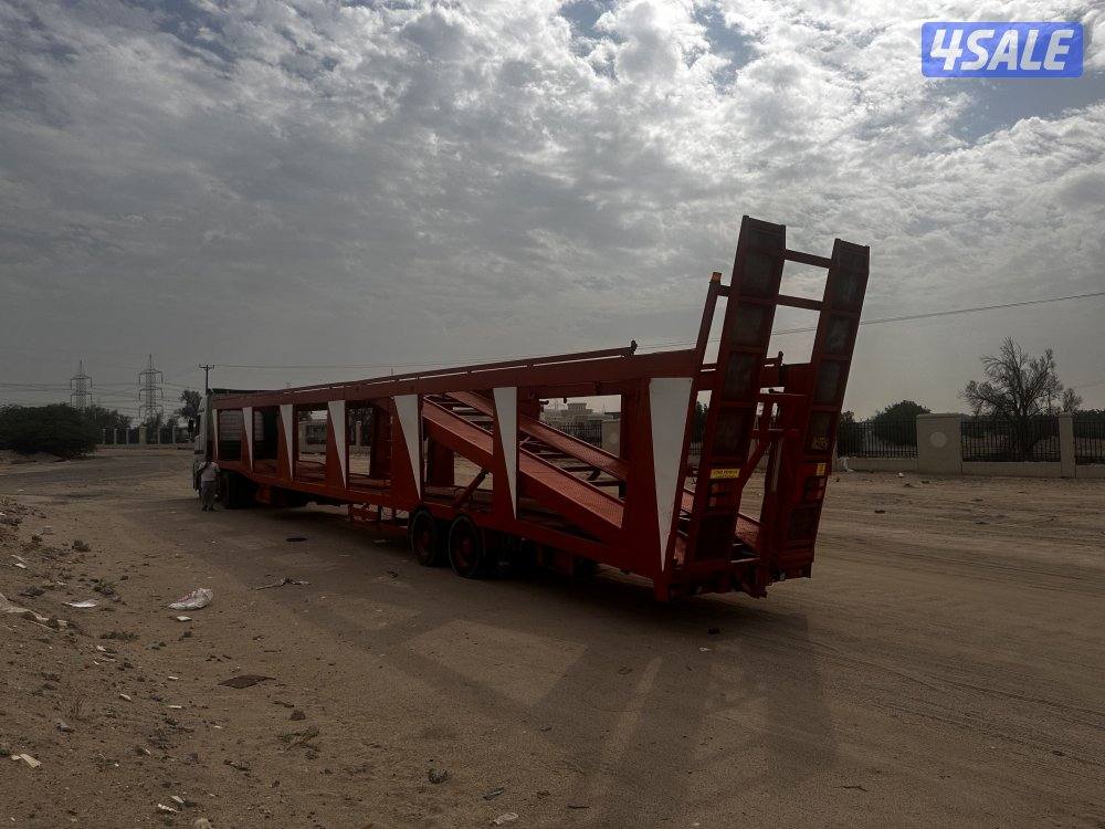 ناقله حامله سيارات  سلالم هدروليك منافيخ مجموعه مرسيدس2