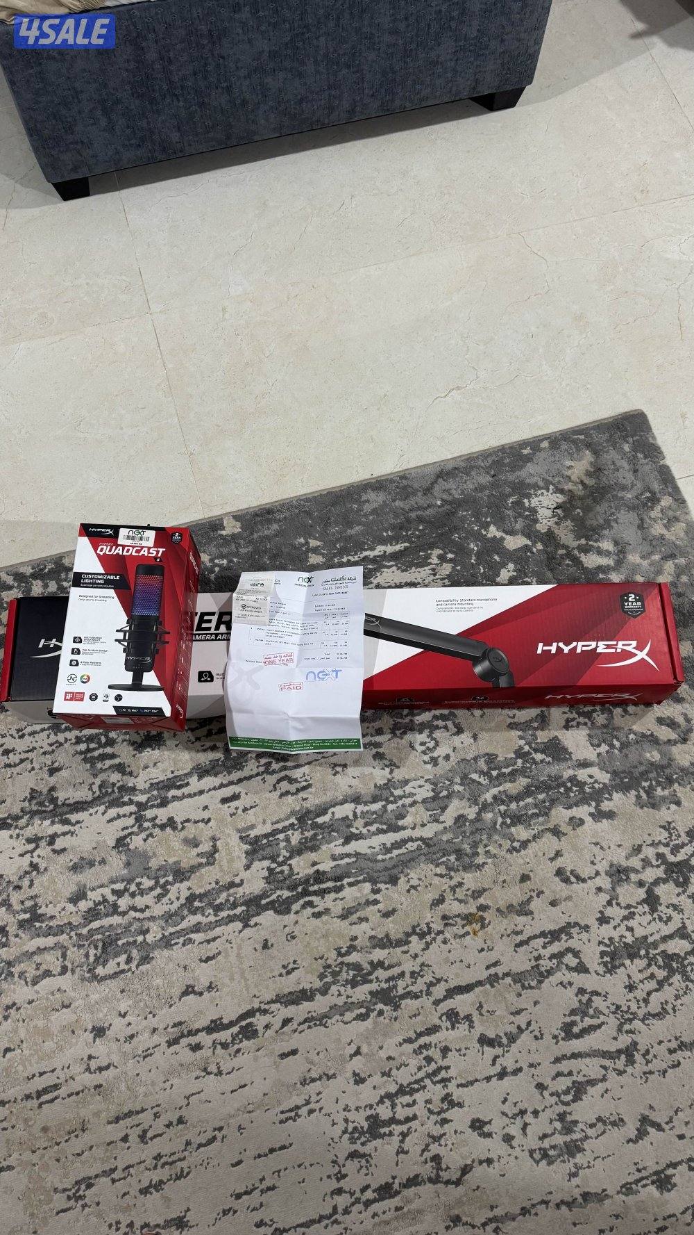للبيع مايك هايبر اكس كوادكاست اس مع الستاند0