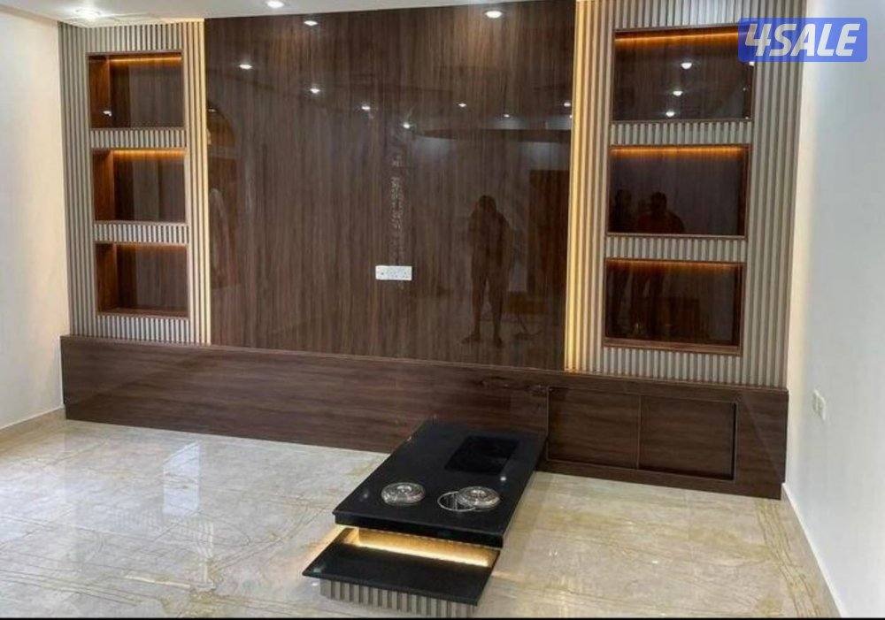 ديكورات داخليه خشب طولت بديل خشب رخام شيابرد جام _وجار خلفيه تلفزيون0