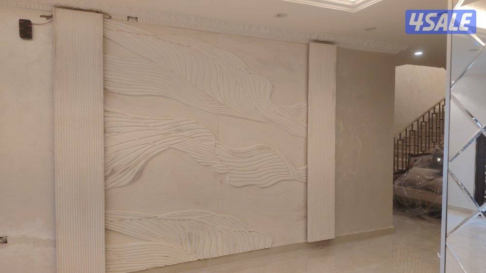 ديكورات داخليه خشب طولت بديل خشب رخام شيابرد جام _وجار خلفيه تلفزيون3