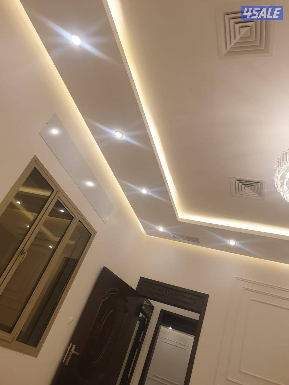 تركيب ديكور جبس بورد بديل خشب وبراخص الاسعار2