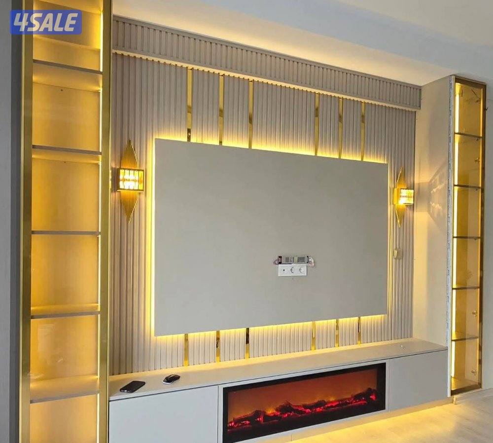 تركيب ديكور جبس بورد بديل خشب وبراخص الاسعار4