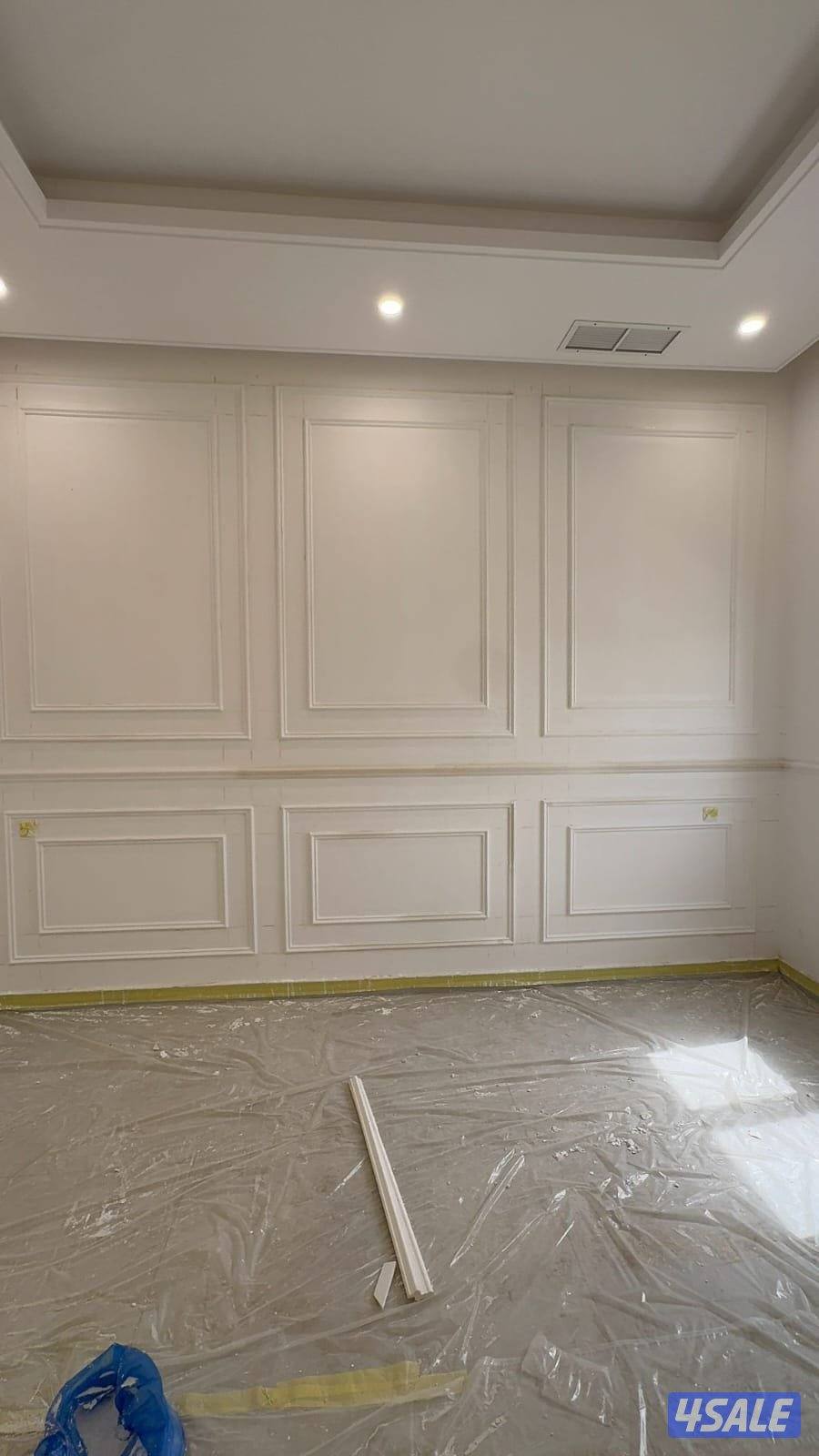 تركيب ديكور جبس بورد بديل خشب وبراخص الاسعار5