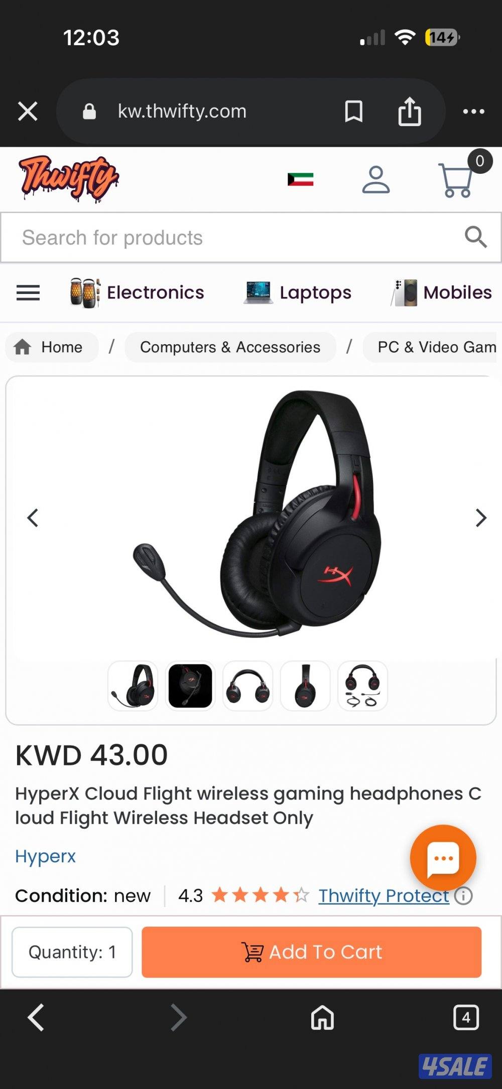 The HyperX Cloud Flight Wireless Headphones2