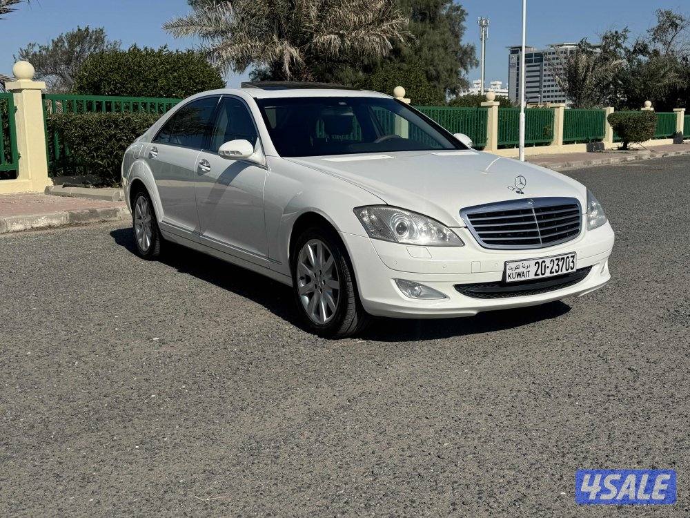 للبيع مرسيدس S350  موديل 2008 عداد 180 صبغ الوكاله عدا قطعه لارج0