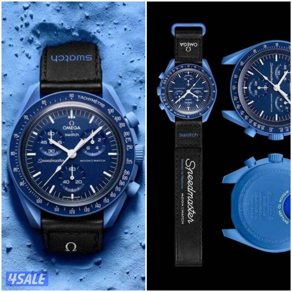 للبيع ساعة سواتش اوميقا الزرقه0