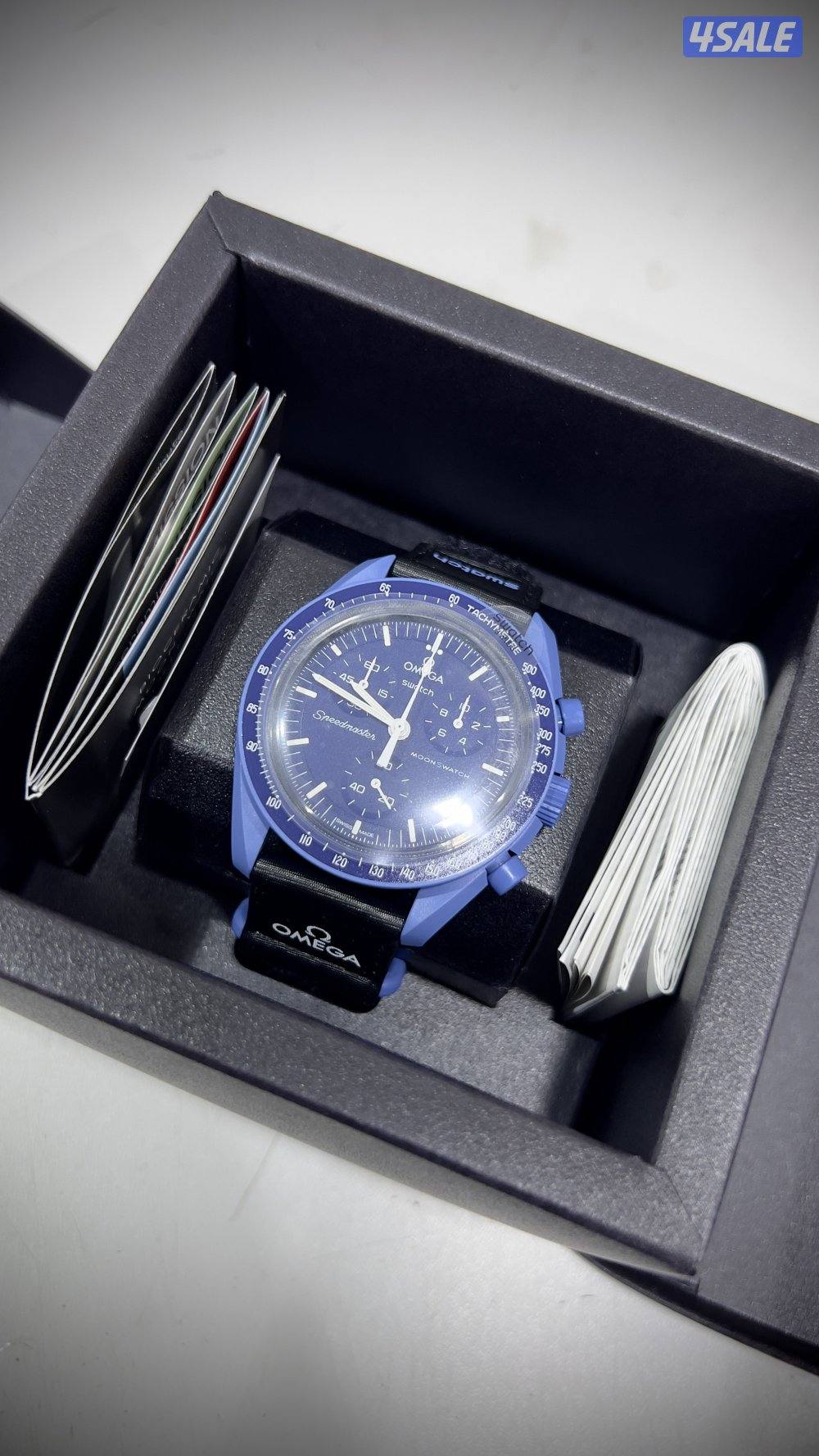 للبيع ساعة سواتش اوميقا الزرقه1