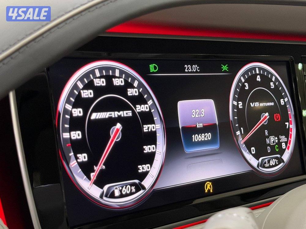 مرسيدس S63 وكالة موديل ٢٠١٧ عداد ١٠٦ الف كيلو6