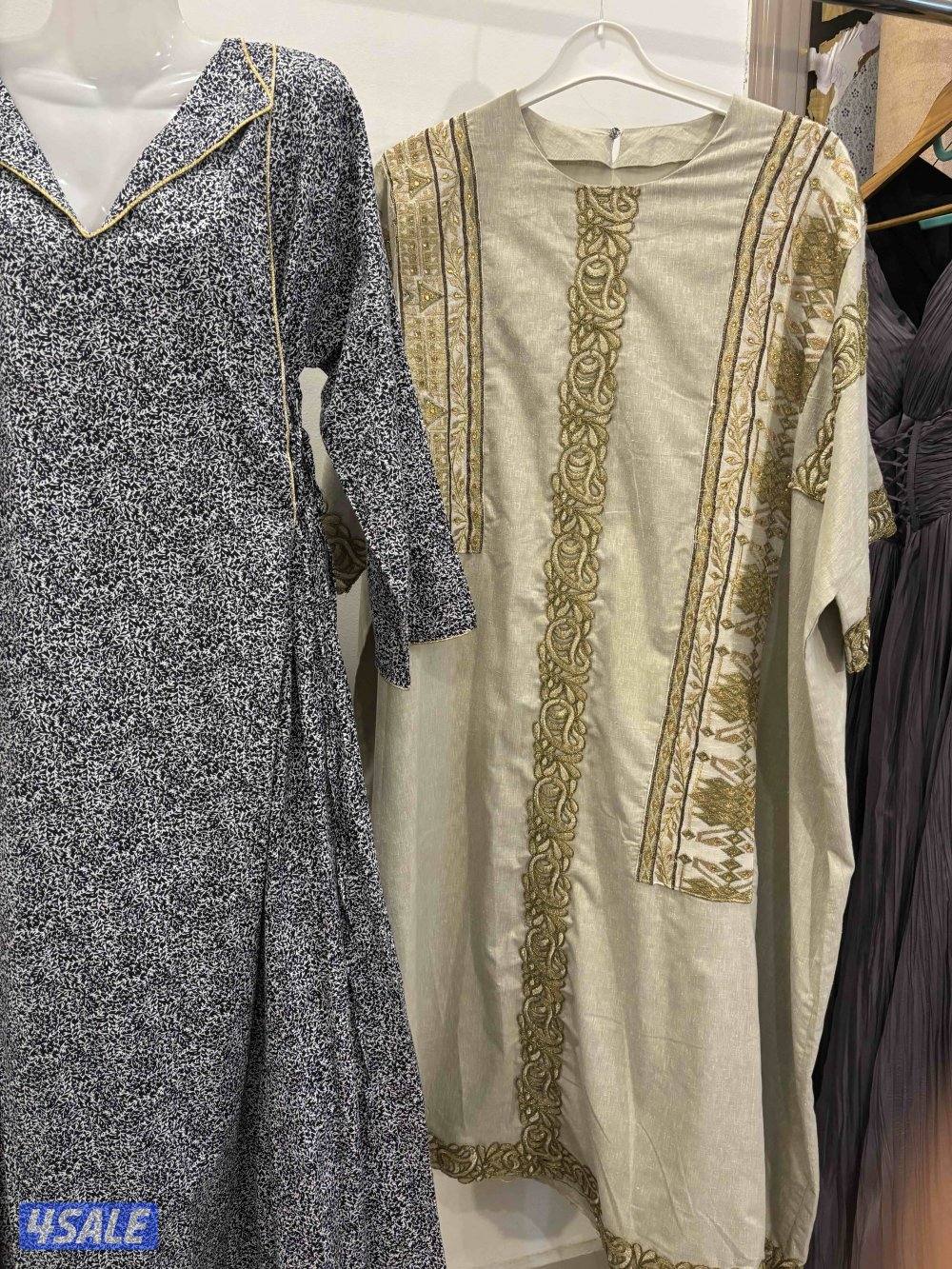 فساتين مع  طقم مطلي3