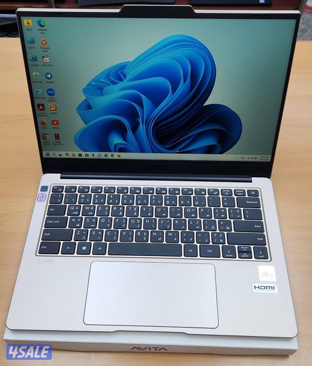 للبيع لابتوب Avita Libre v14/Ryzen7 10gen/8GB ram/512GB SSD جديد مع ال6