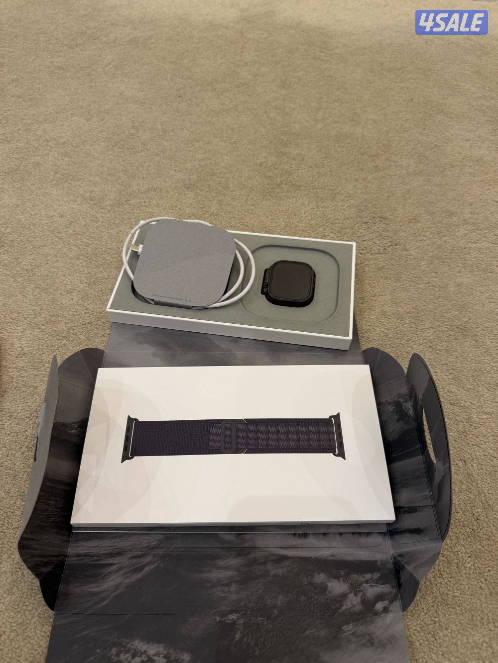 ساعة الترا ٣ كالجديدة الستراب الأصلي مانفتح0