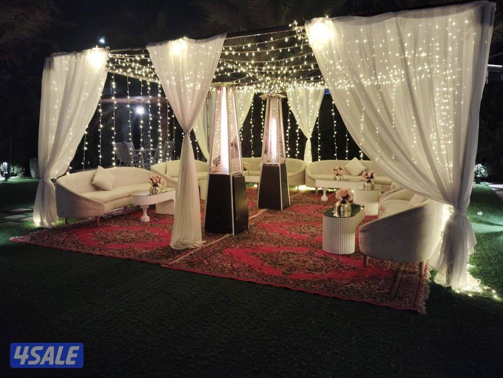 تأجير كراسي وطاولات غنفات مكيفات زينه دفيات خيمة بيت شعر كوشه رجال0