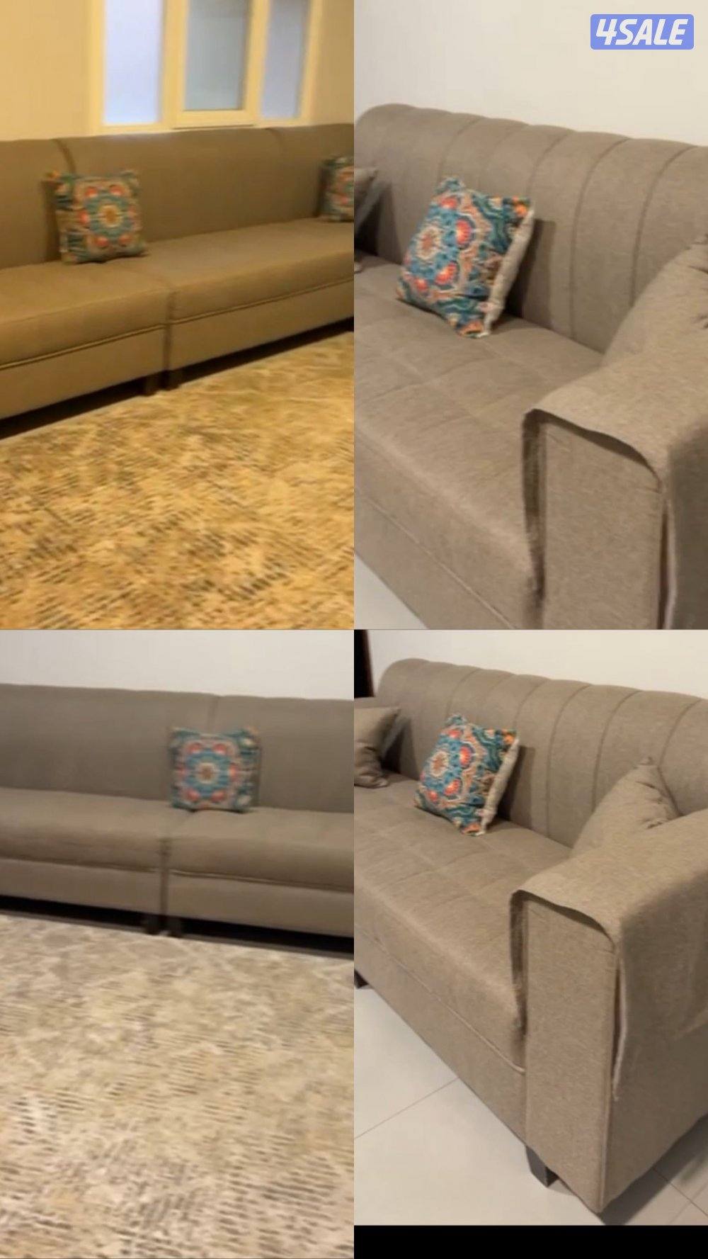 كنب مستعمل نضيف،ست قطع مع الزاويه0