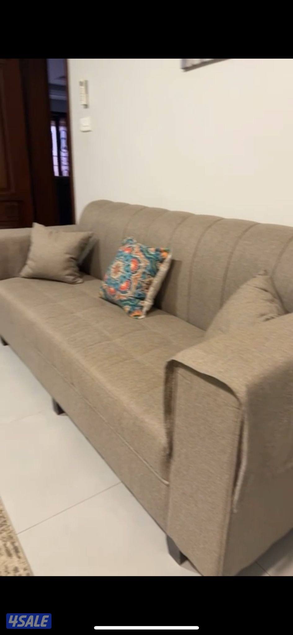 كنب مستعمل نضيف،ست قطع مع الزاويه1