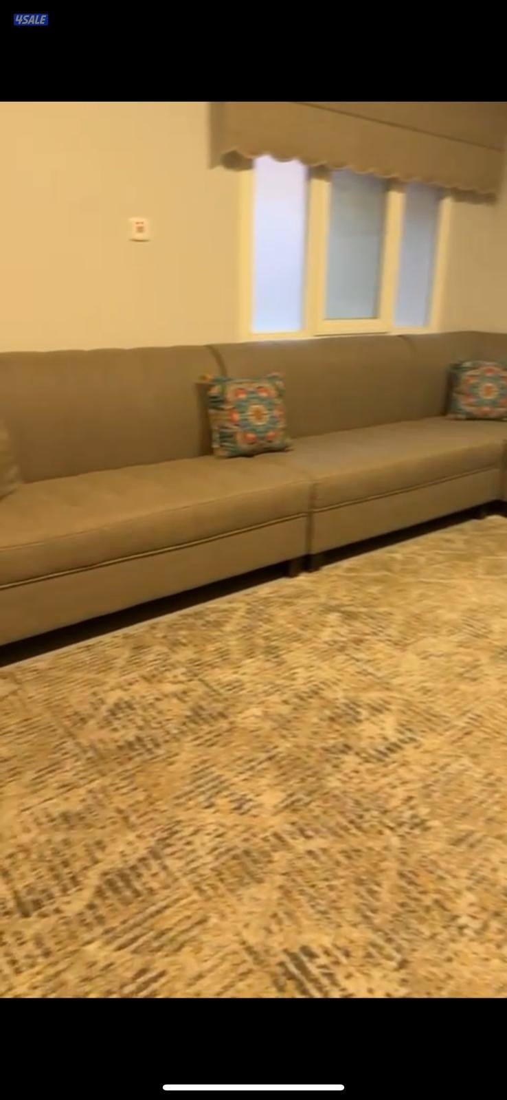 كنب مستعمل نضيف،ست قطع مع الزاويه2