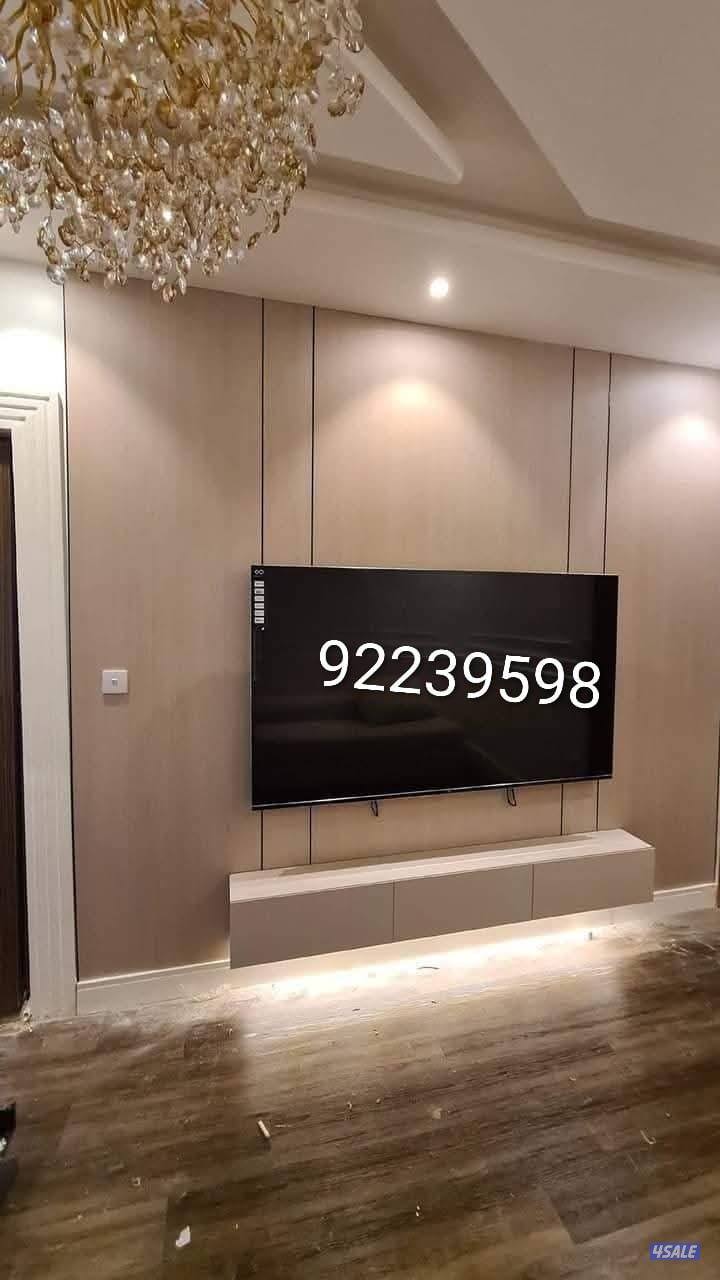 اعمال ديكورات وابواب عازل و  جبسم بورد وصبغ8