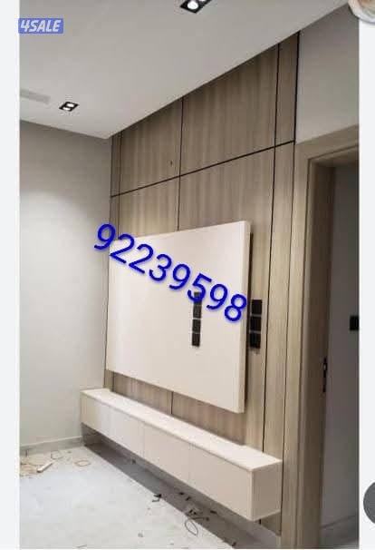 اعمال ديكورات وابواب عازل و  جبسم بورد وصبغ9