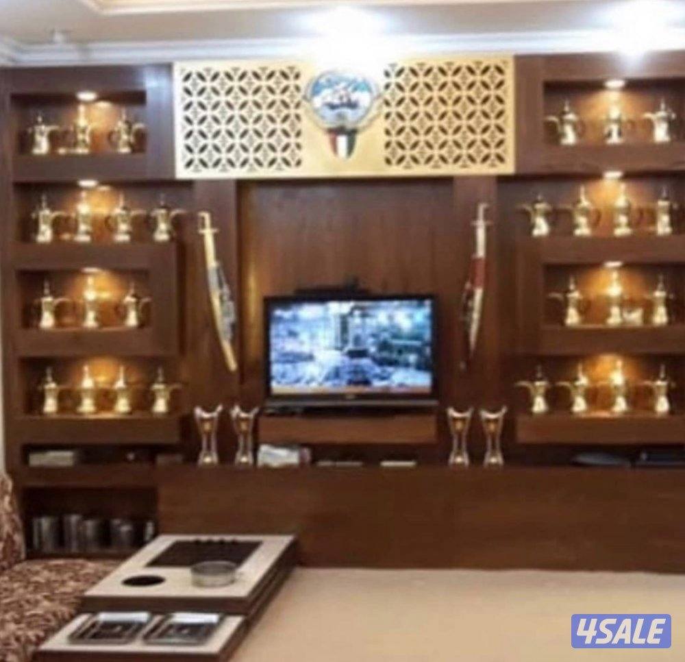 ابونور لعمل جميع الديكورات الخشبية وورق الجدران وبديل الحجر وبديل الرخ4