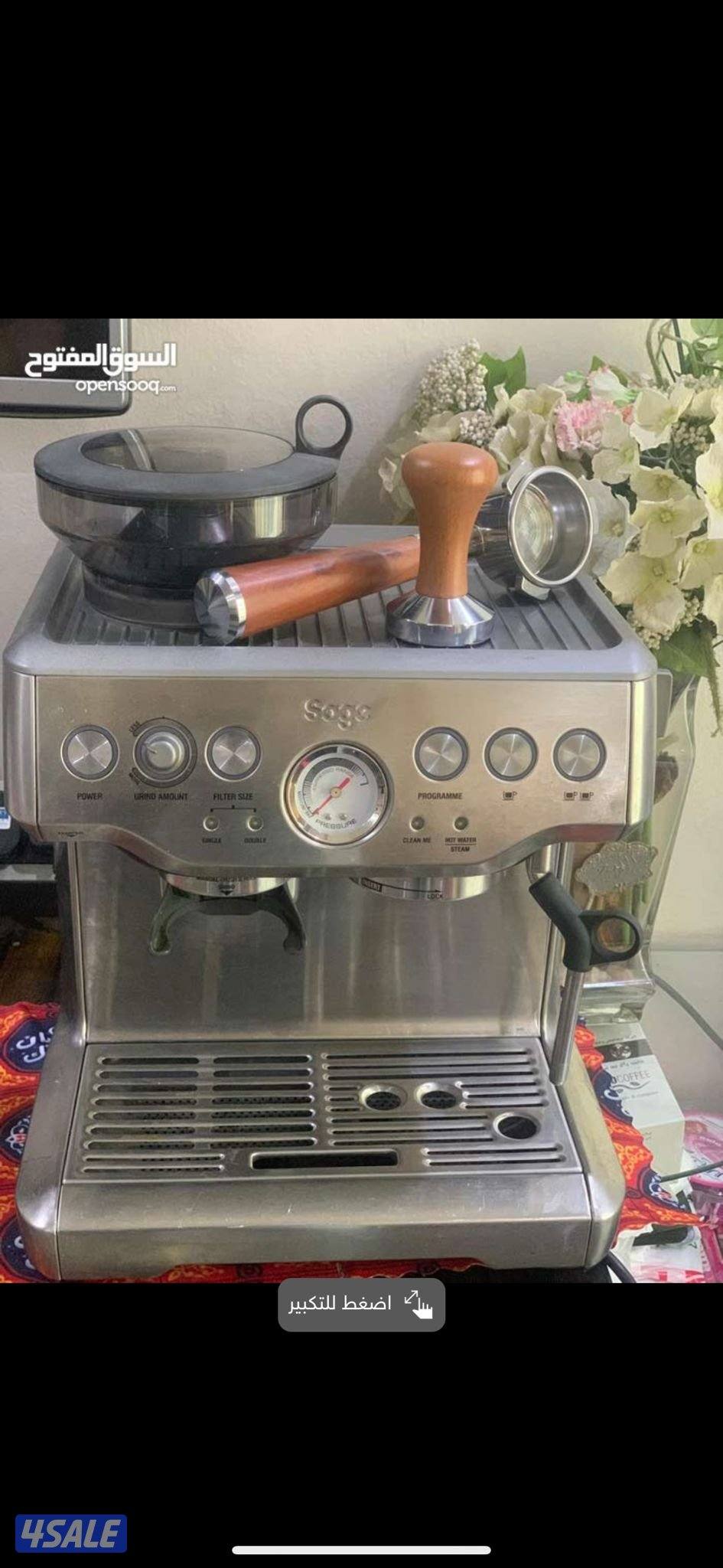 مكاين قهوه احترافيه و اتوماتيك مستعملة بحاله فوق الممتازه10