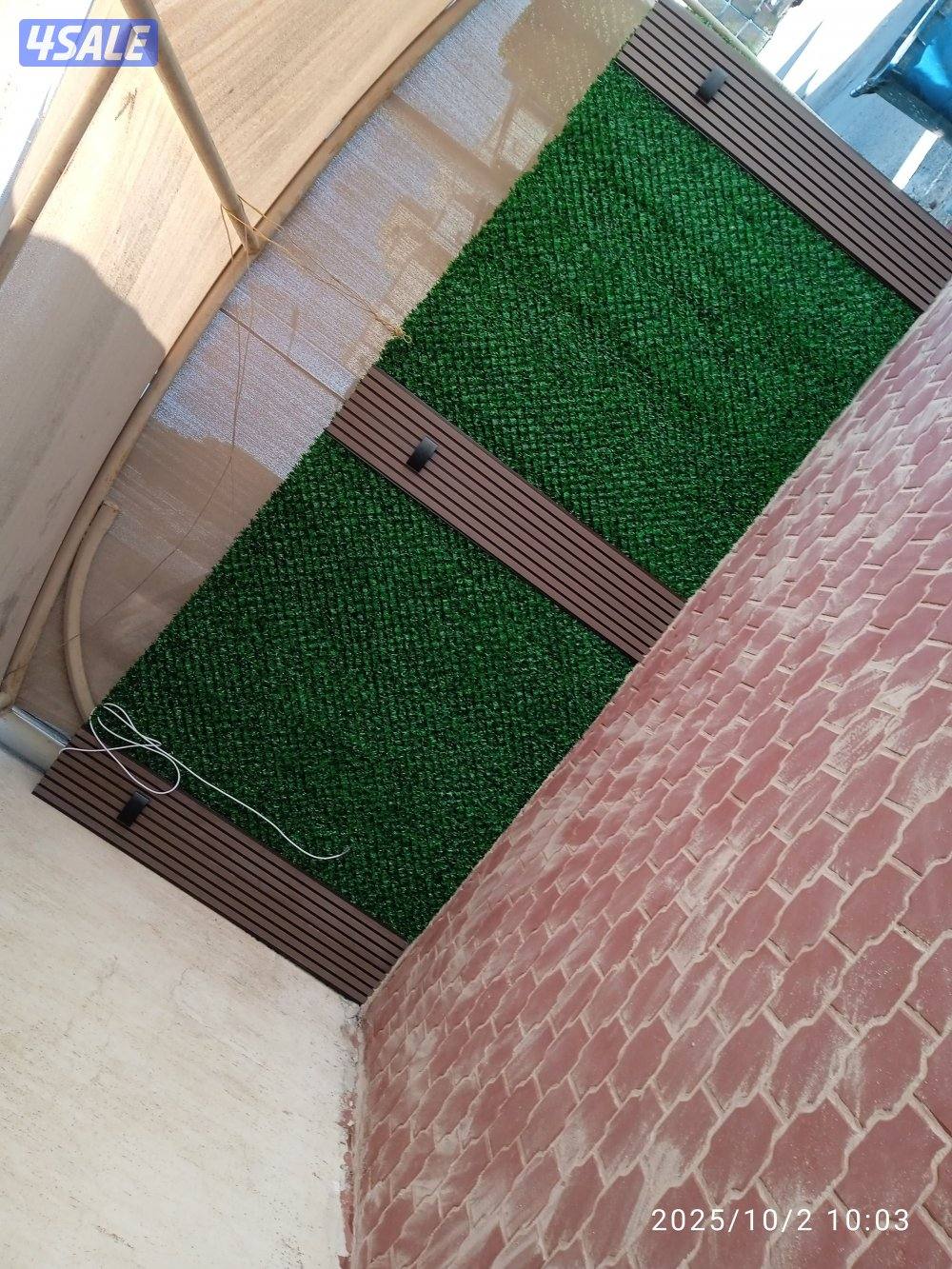 تنسيق الحدائق وتركيب السور التركى وتركيب التيل الاصطناعي4